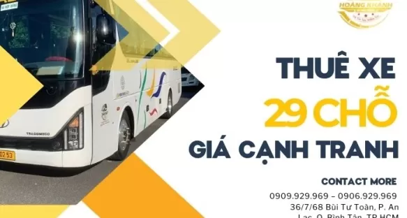Dịch Vụ Xe 29 Chỗ Giá Cạnh Tranh