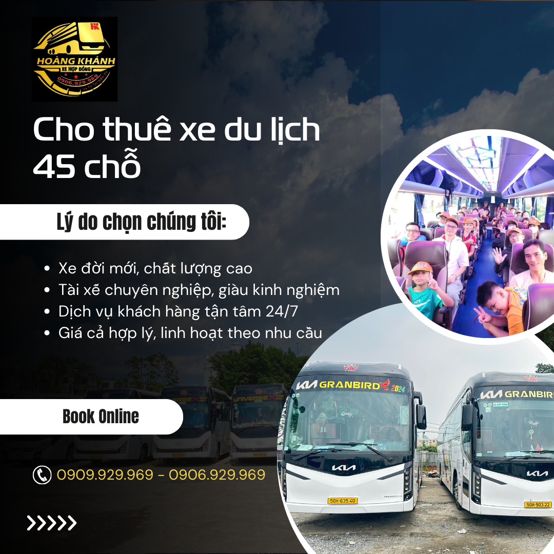 Loại Xe Du Lịch 45 Chỗ KIA Đời Mới 2023
